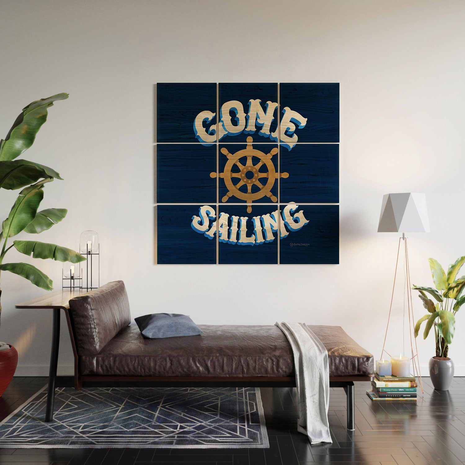 Seta Zakian Gone Sailing Wood Wall Mural