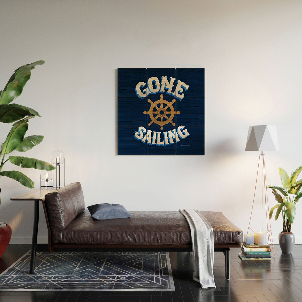 Seta Zakian Gone Sailing Wood Wall Mural