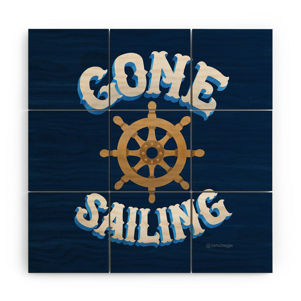 Seta Zakian Gone Sailing Wood Wall Mural