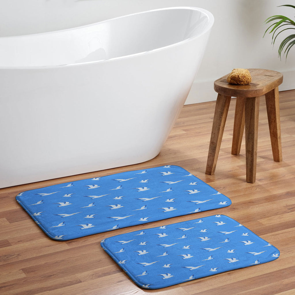 Seta Zakian Seagulls pattern Memory Foam Bath Mat