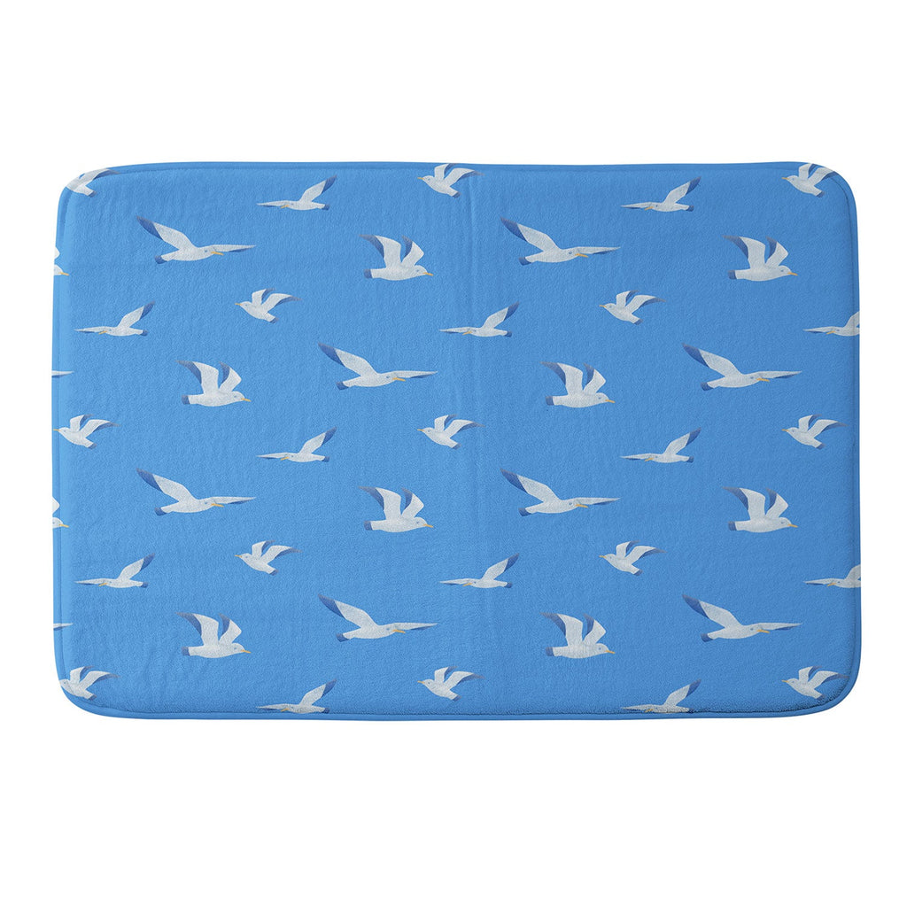 Seta Zakian Seagulls pattern Memory Foam Bath Mat