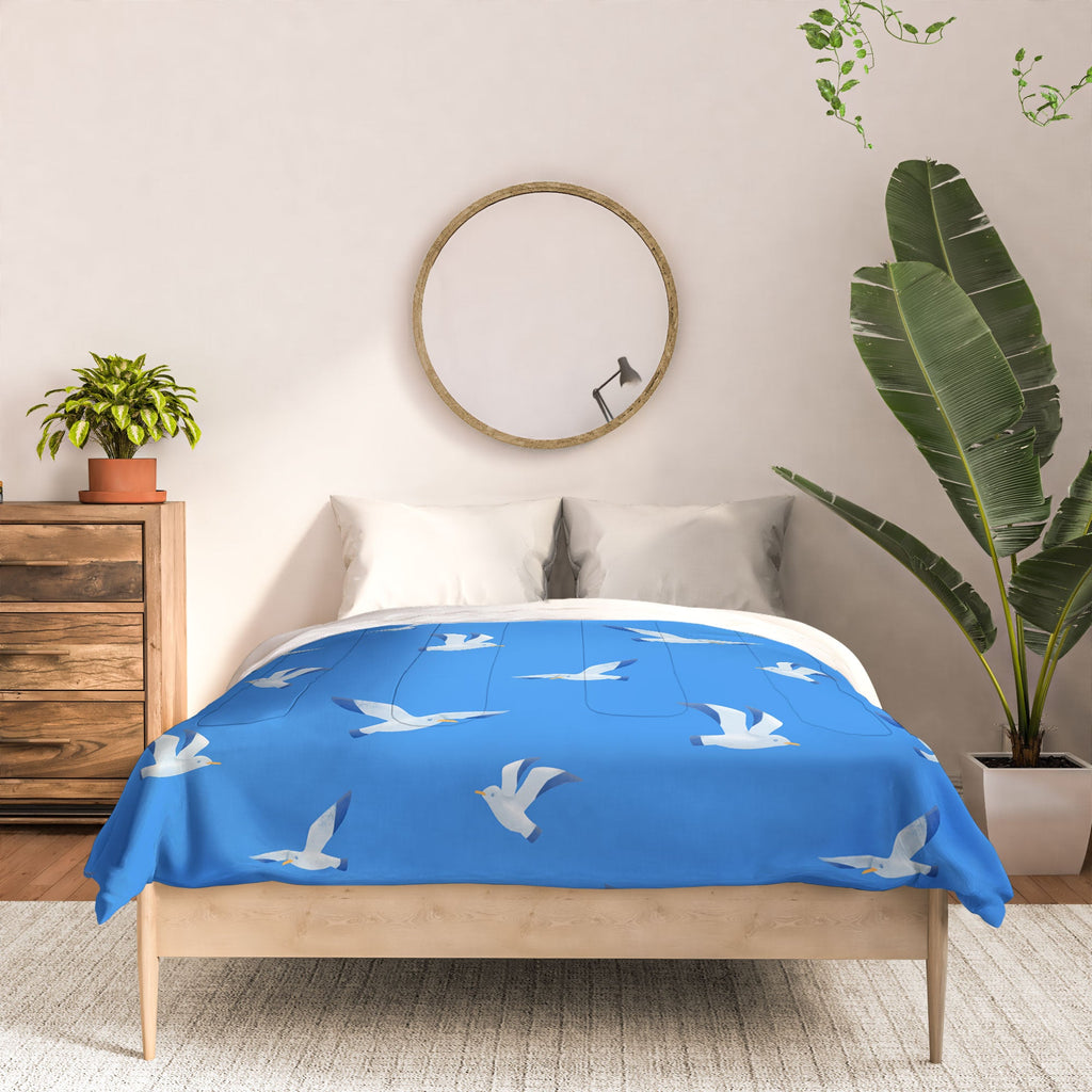 Seta Zakian Seagulls pattern Comforter