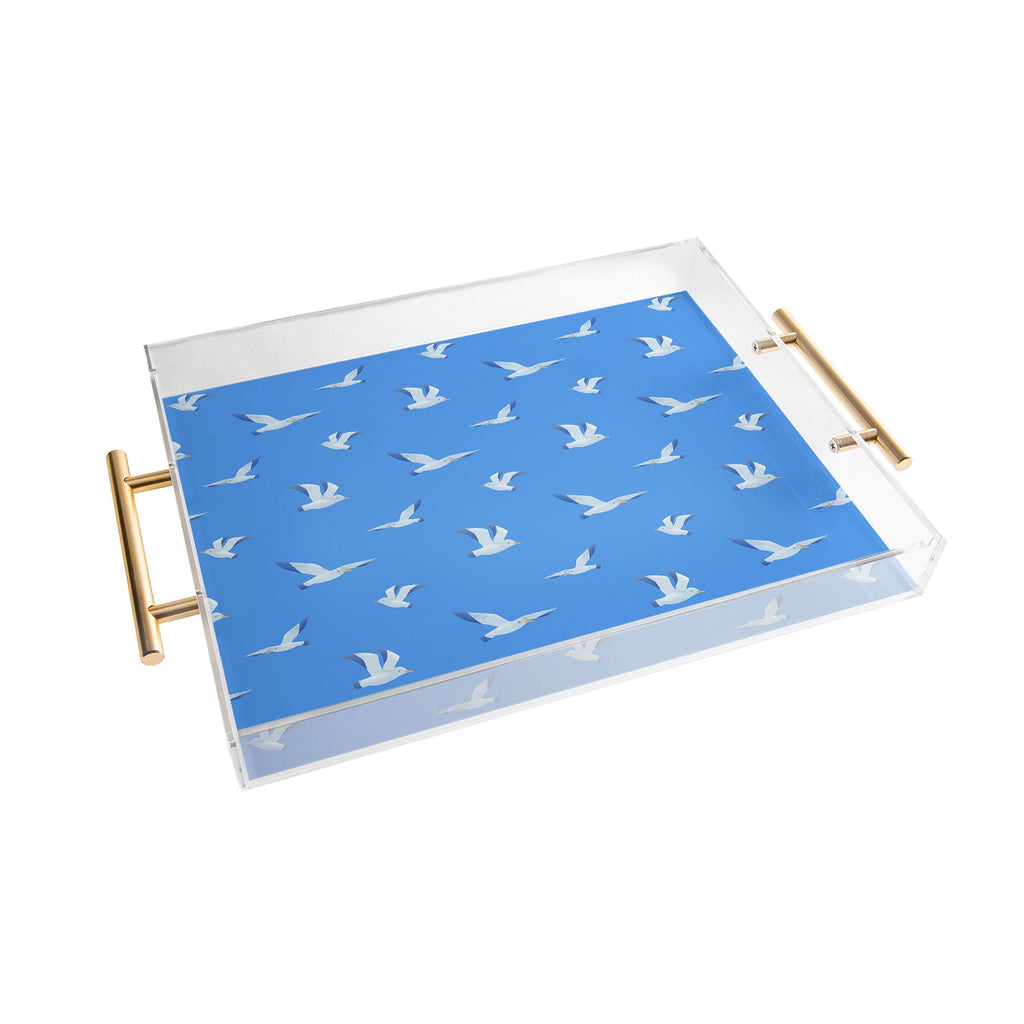 Seta Zakian Seagulls pattern Acrylic Tray