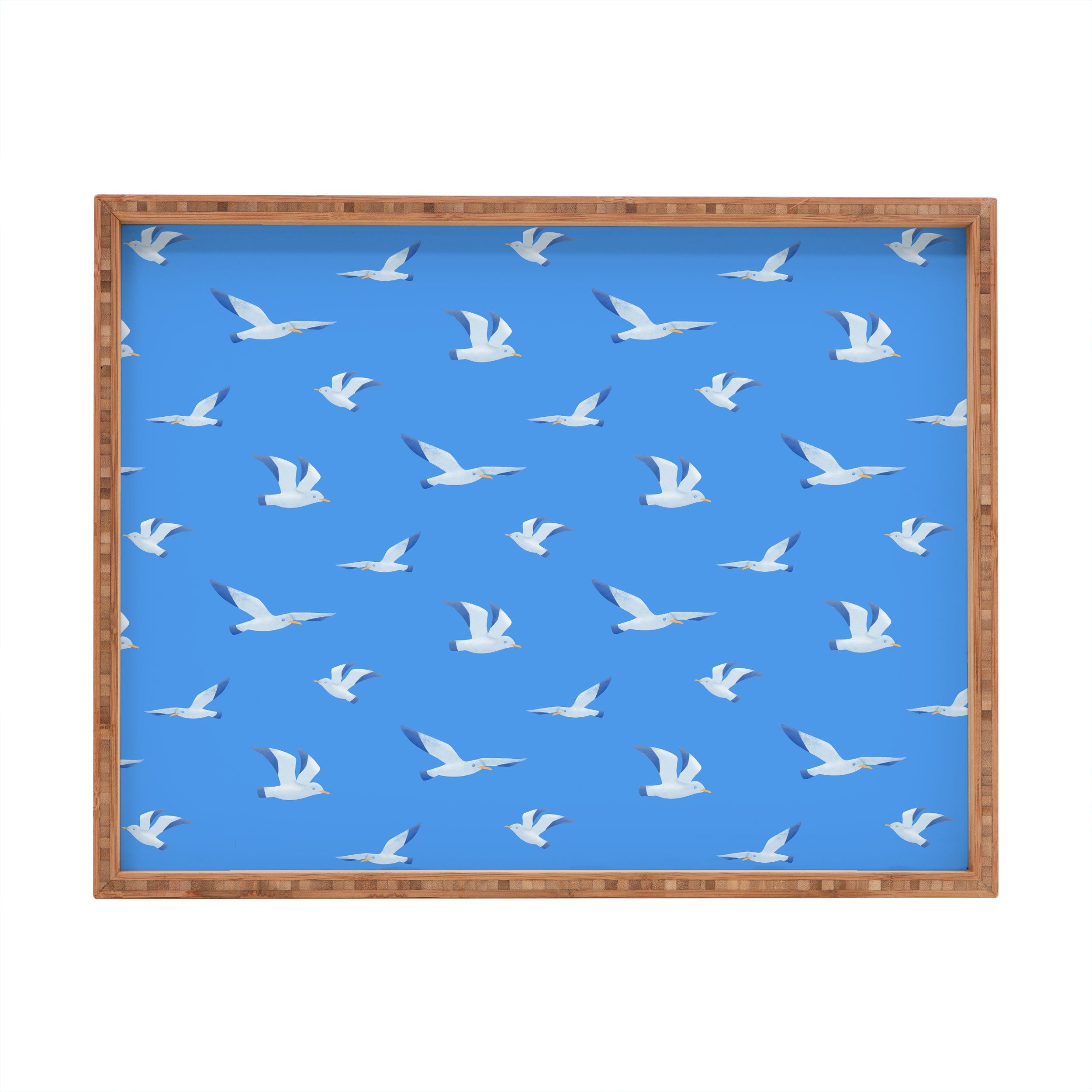 Seta Zakian Seagulls pattern Rectangular Tray