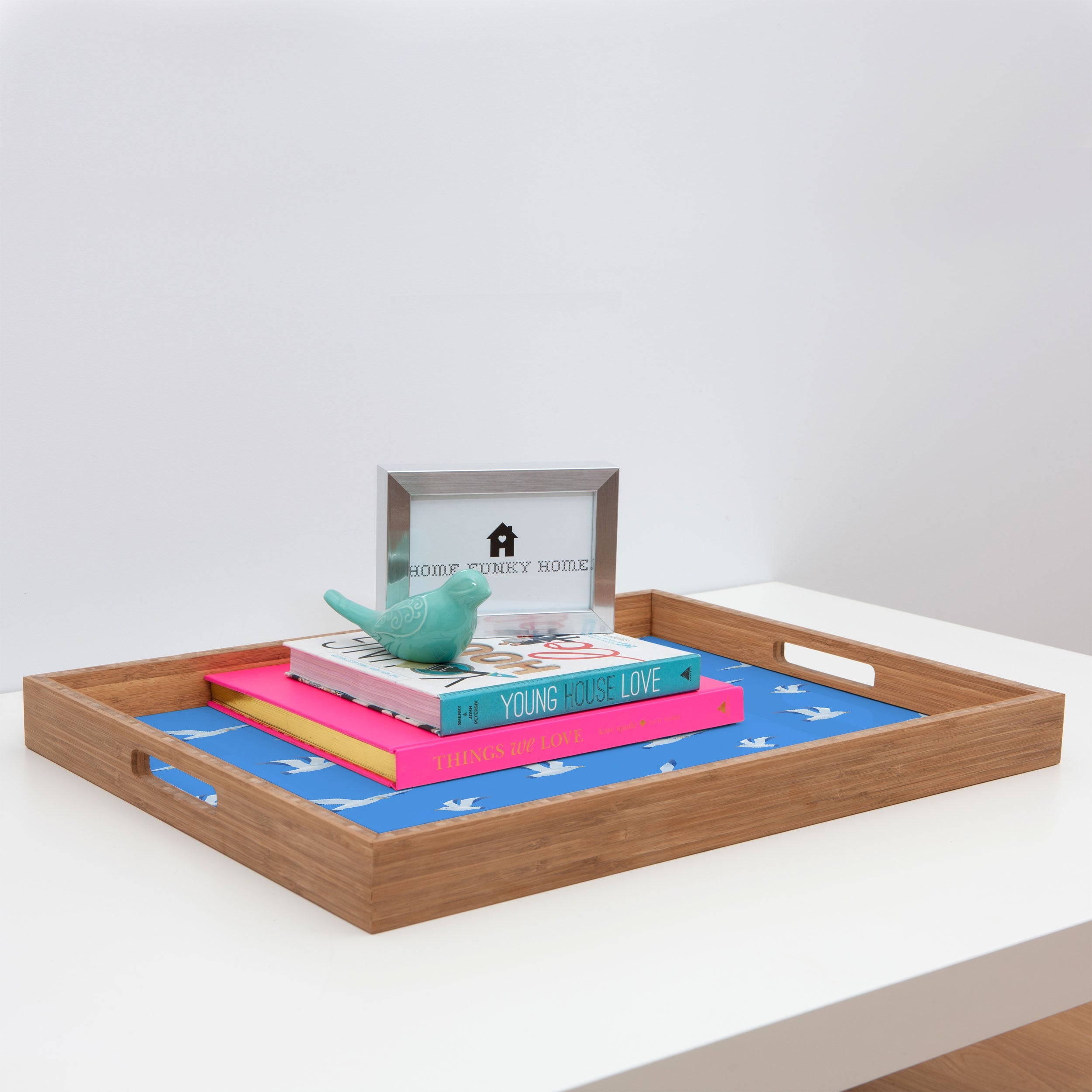 Seta Zakian Seagulls pattern Rectangular Tray