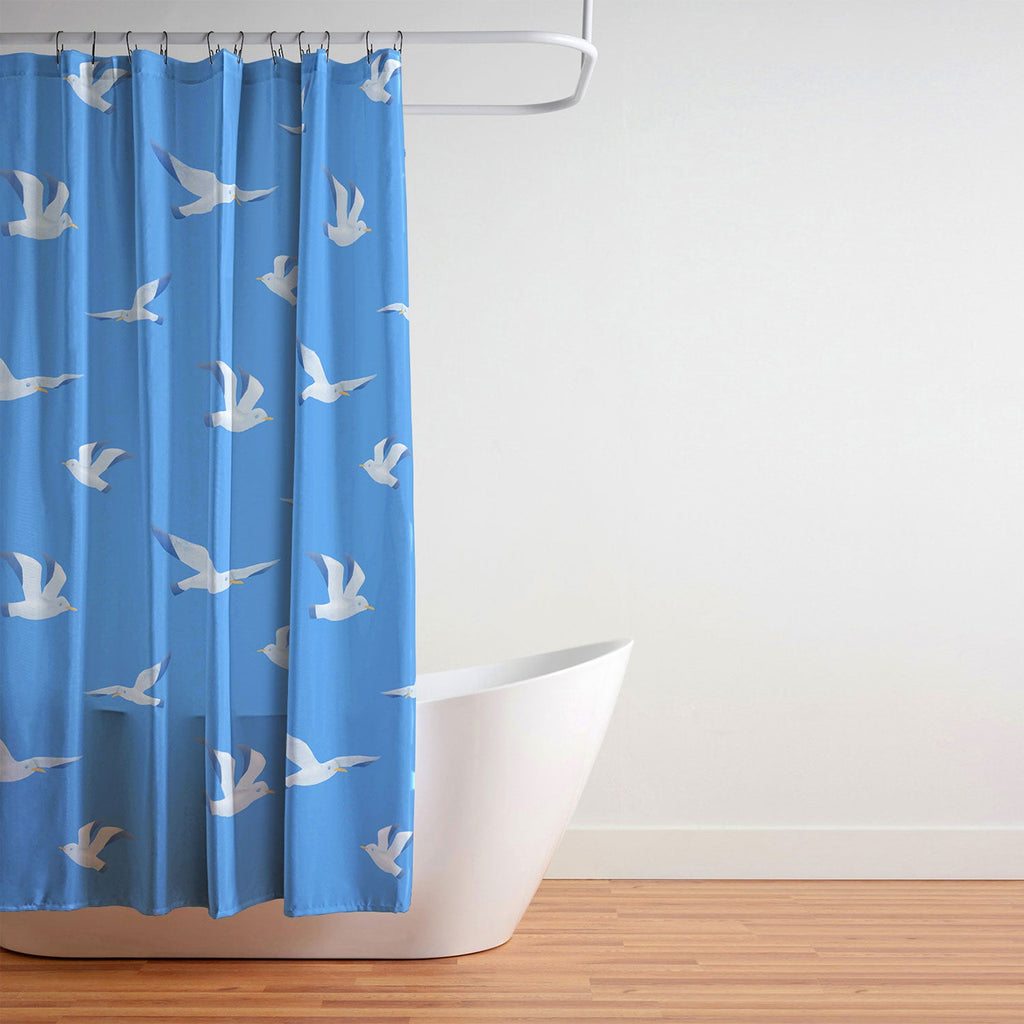 Seta Zakian Seagulls pattern Shower Curtain