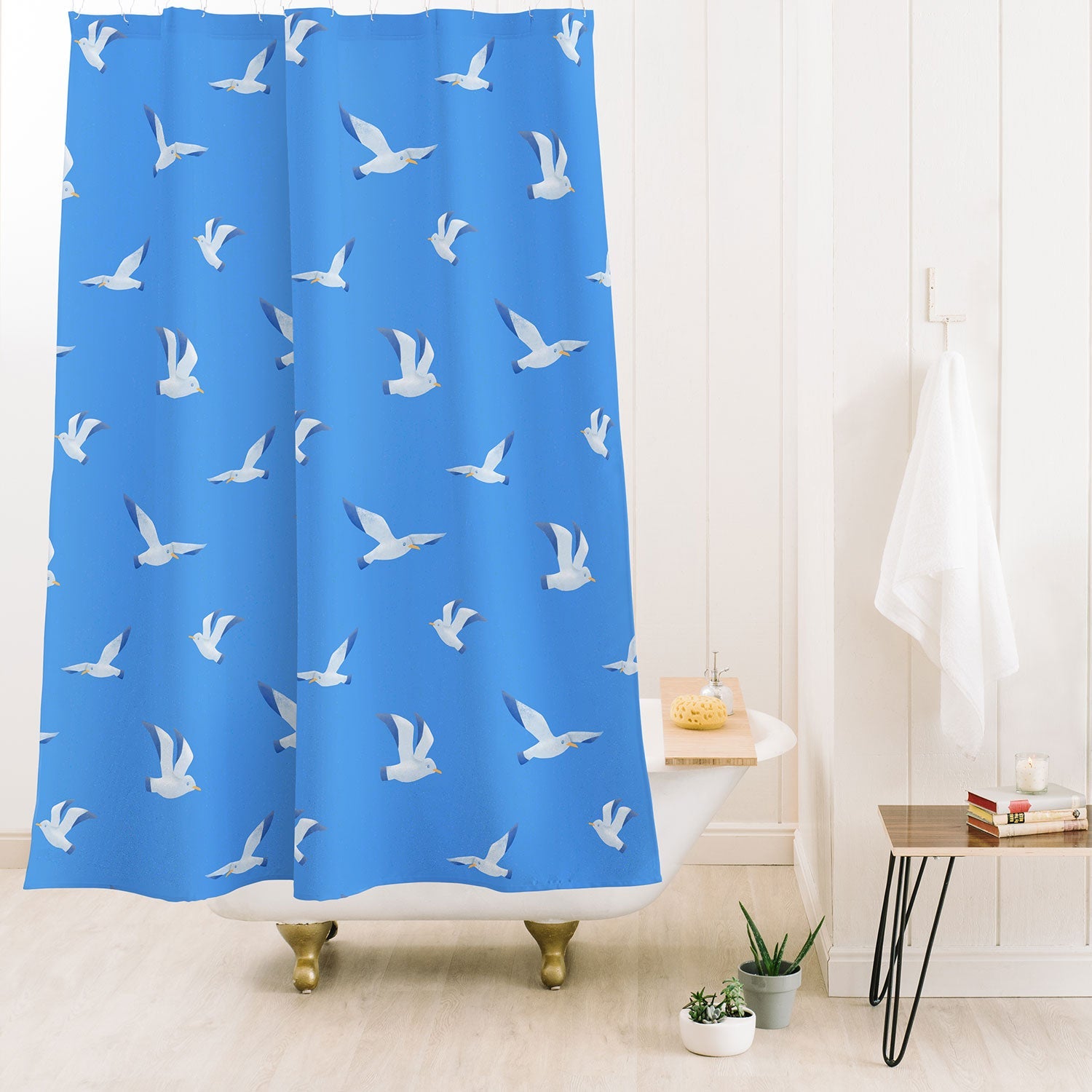 Seta Zakian Seagulls pattern Shower Curtain