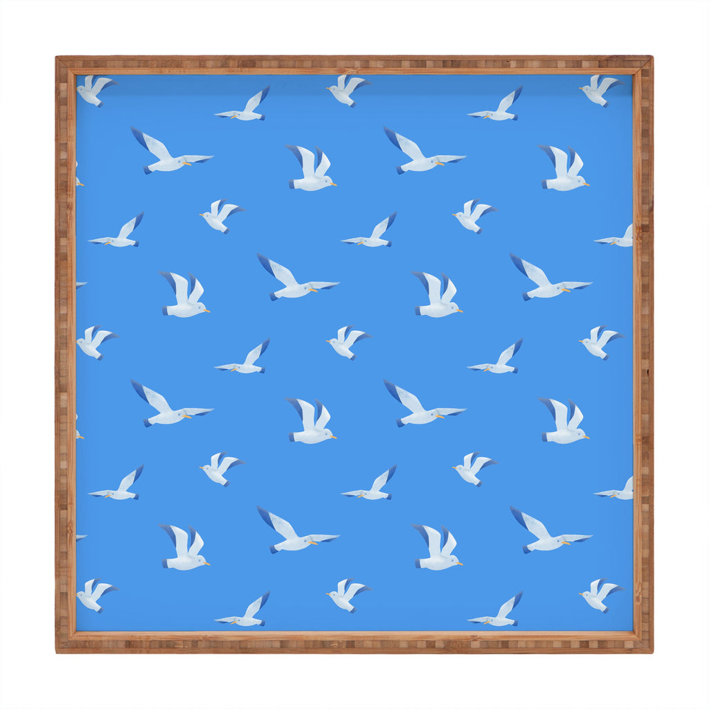 Seta Zakian Seagulls pattern Square Tray
