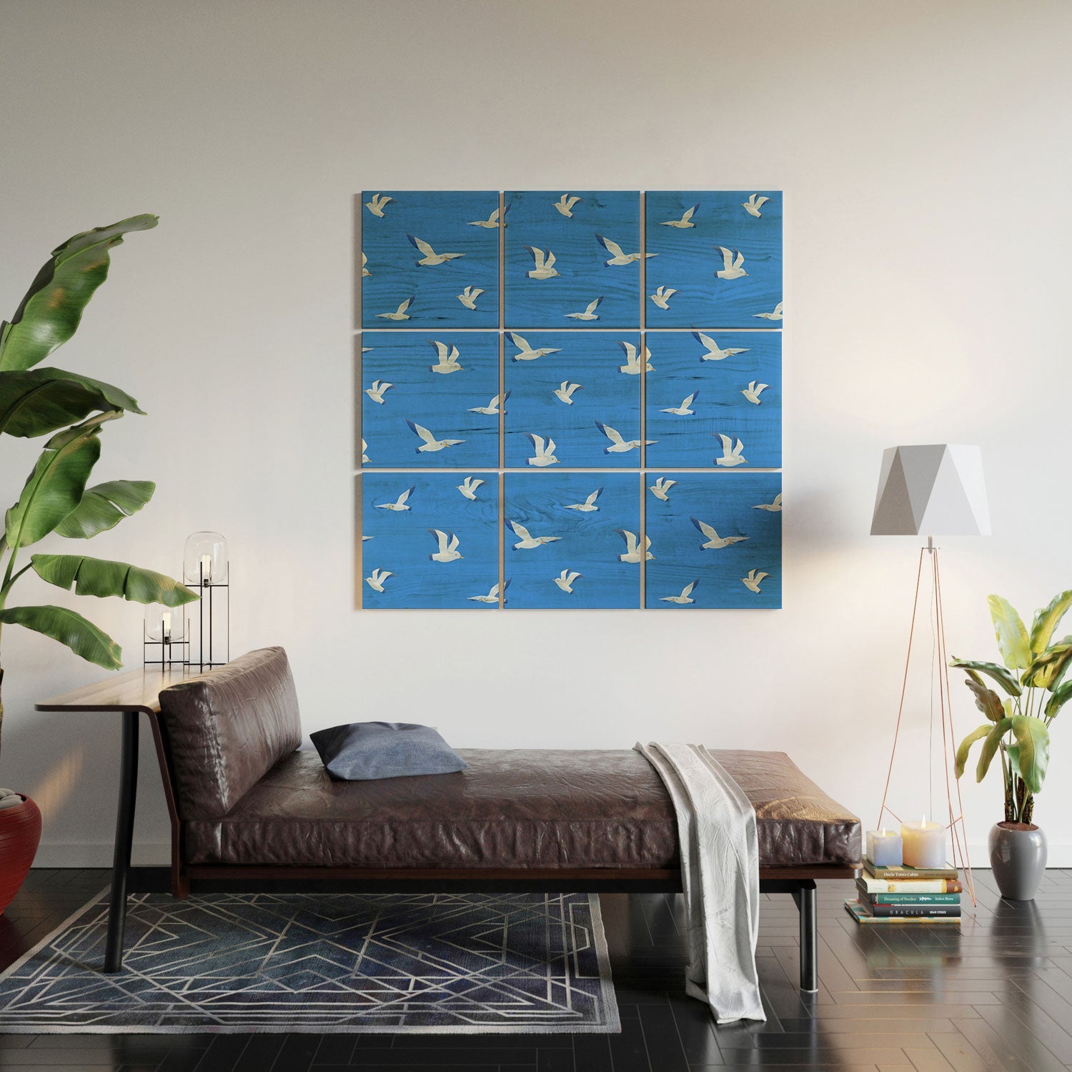 Seta Zakian Seagulls pattern Wood Wall Mural