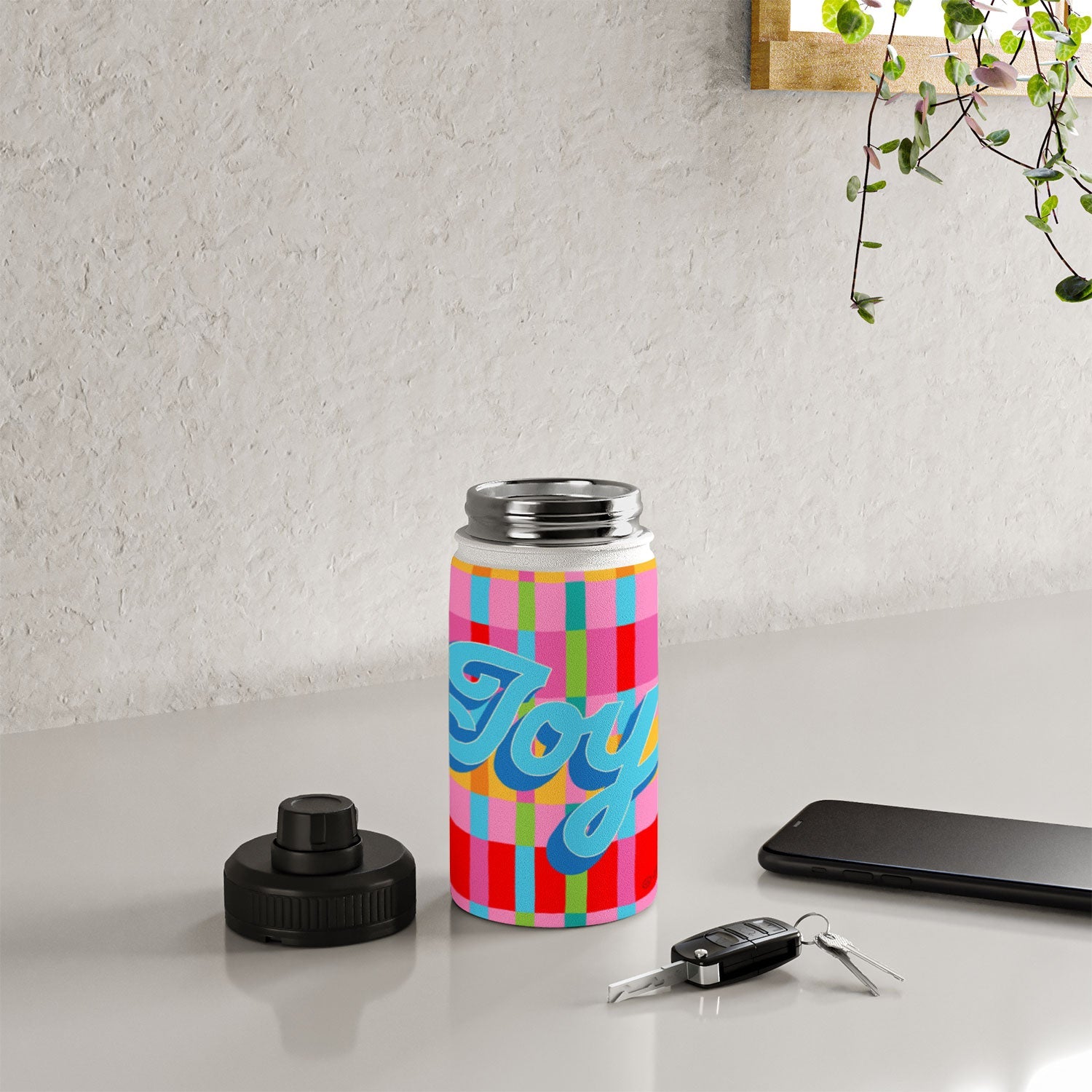 Seta Zakian Stripe Hype Joy Water Bottle