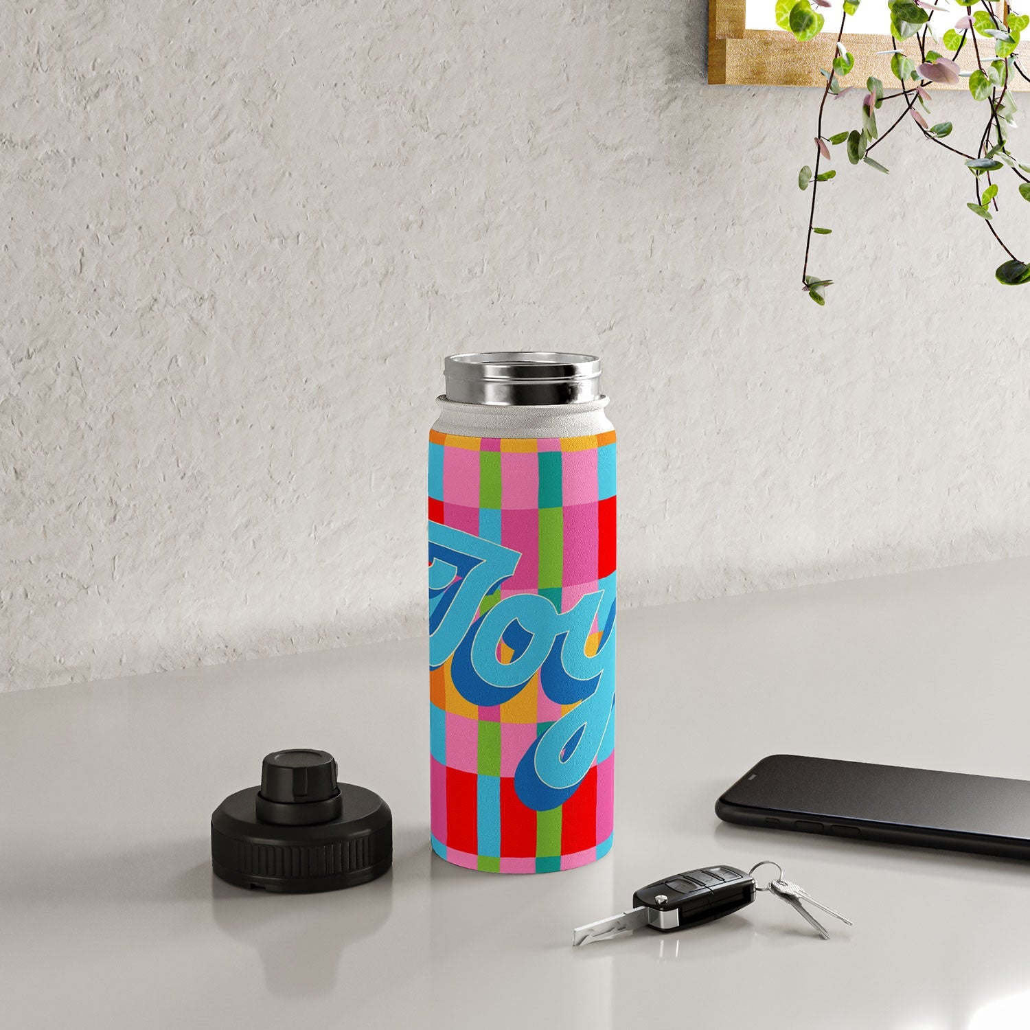 Seta Zakian Stripe Hype Joy Water Bottle