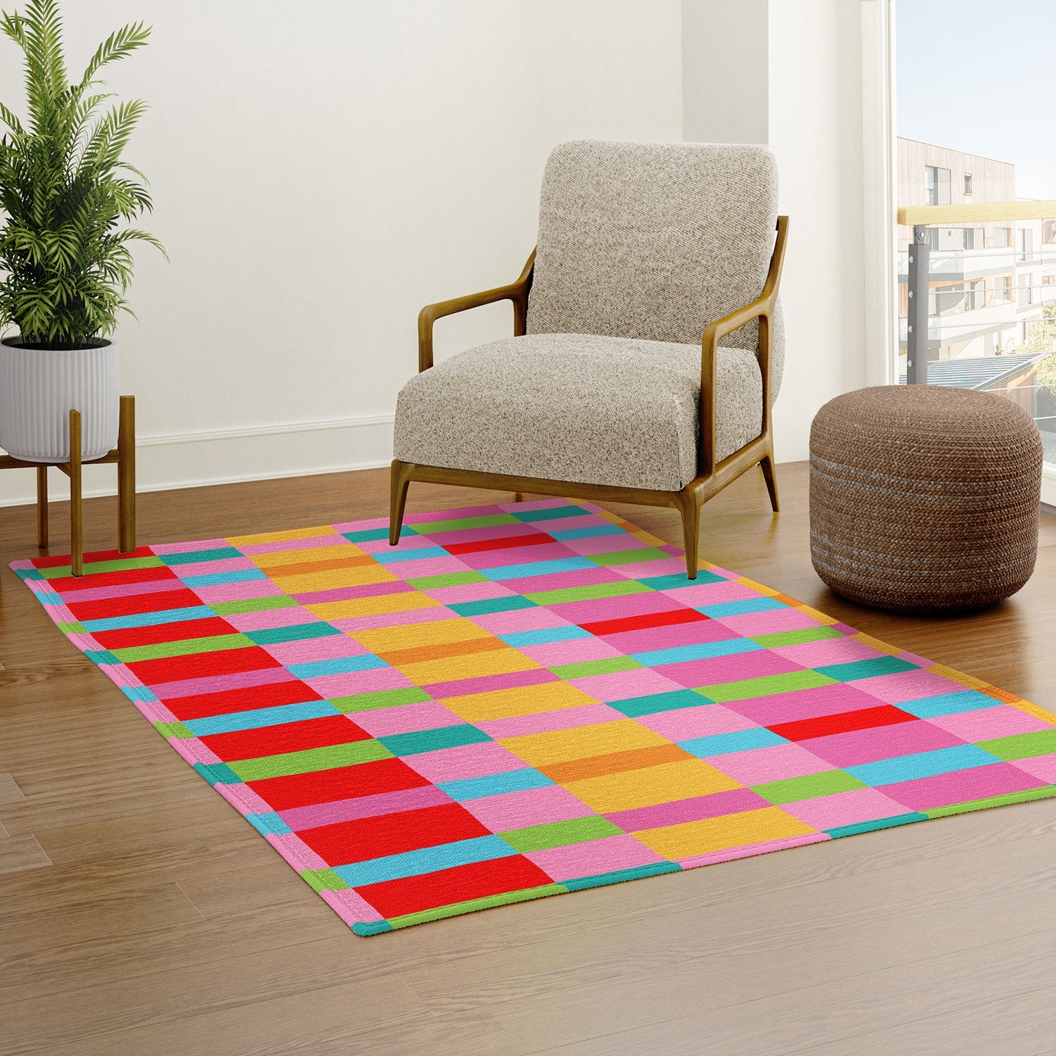 Seta Zakian Stripe Hype Joy Area Rug