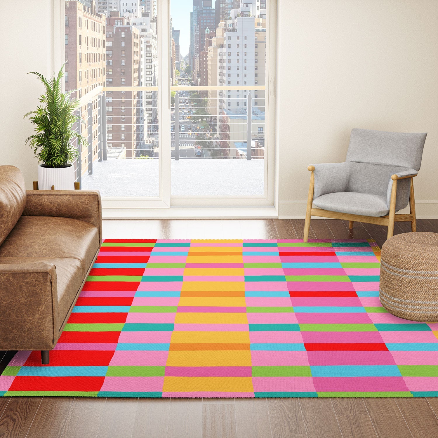 Seta Zakian Stripe Hype Joy Area Rug