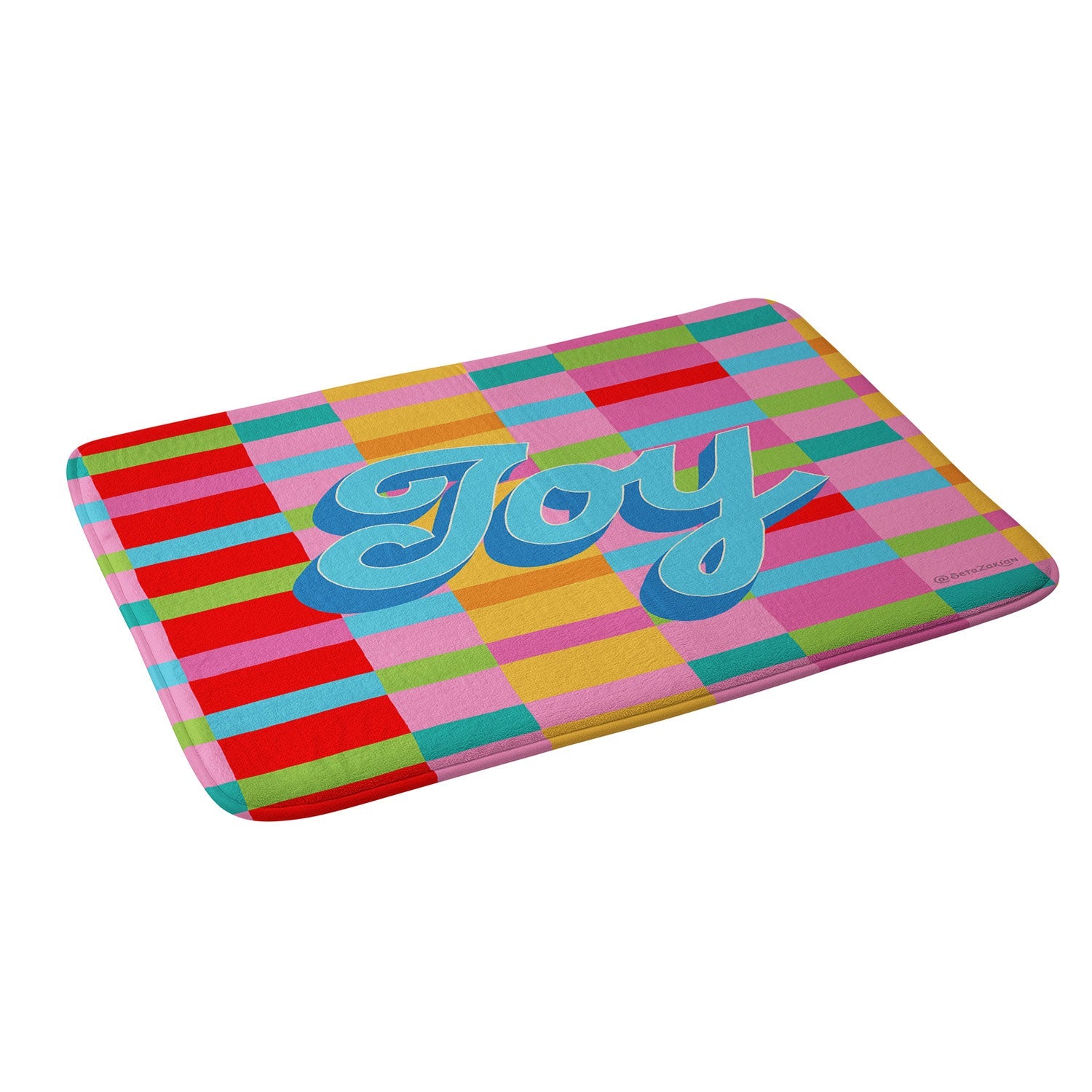 Seta Zakian Stripe Hype Joy Memory Foam Bath Mat