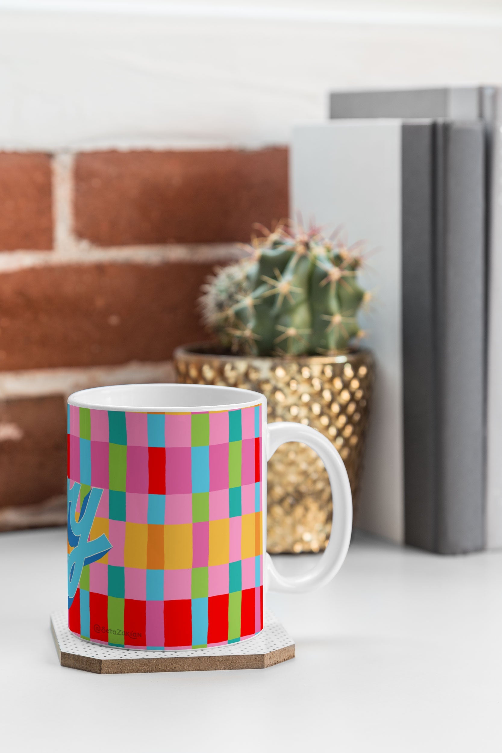 Seta Zakian Stripe Hype Joy Coffee Mug