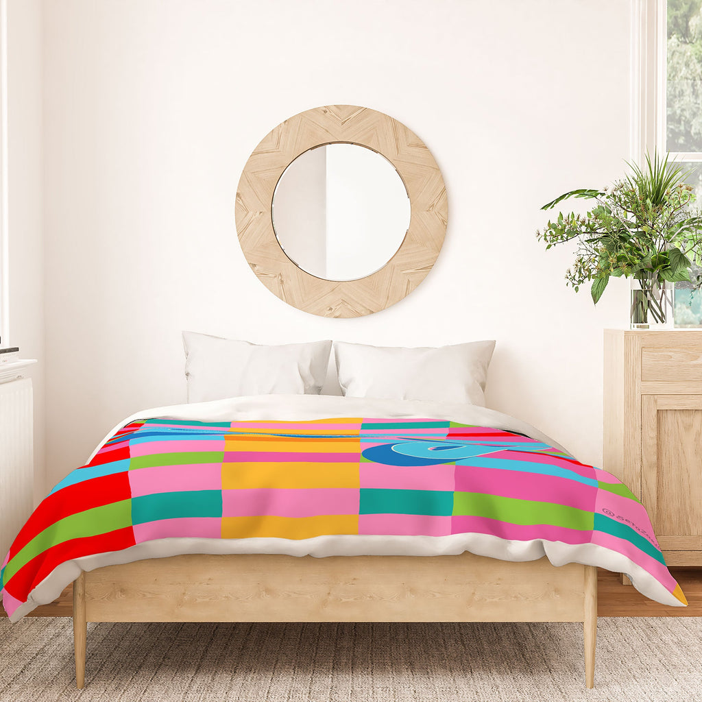 Seta Zakian Stripe Hype Joy Duvet Cover