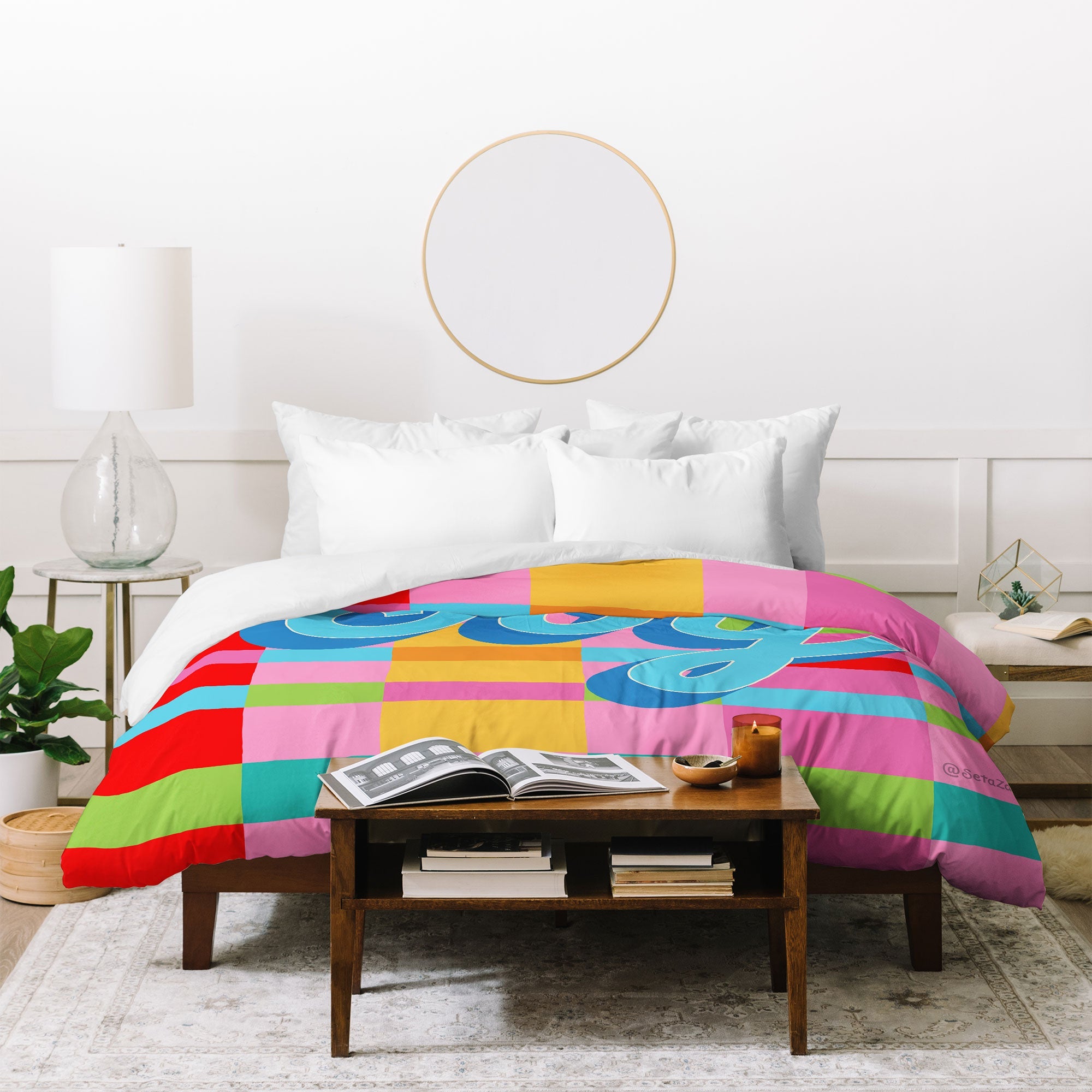 Seta Zakian Stripe Hype Joy Duvet Cover