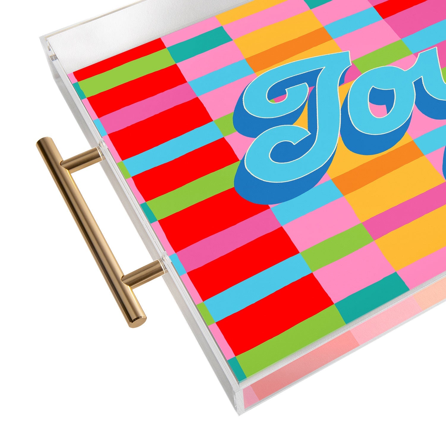 Seta Zakian Stripe Hype Joy Acrylic Tray