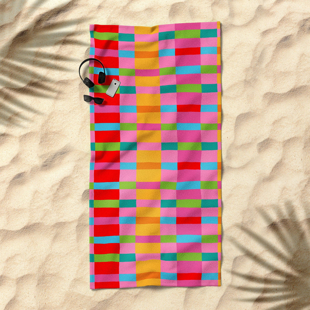 Seta Zakian Stripe Hype Joy Beach Towel