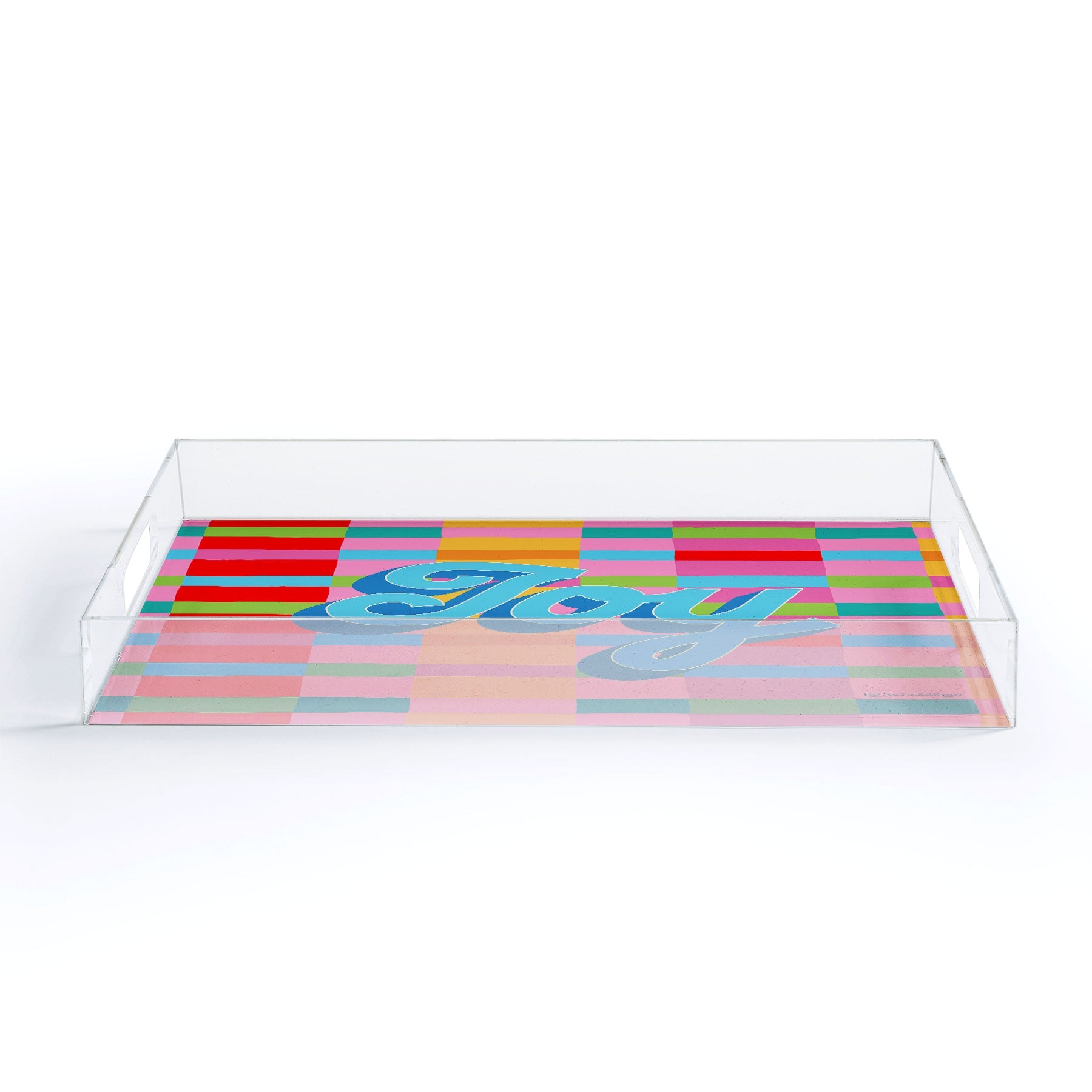 Seta Zakian Stripe Hype Joy Acrylic Tray