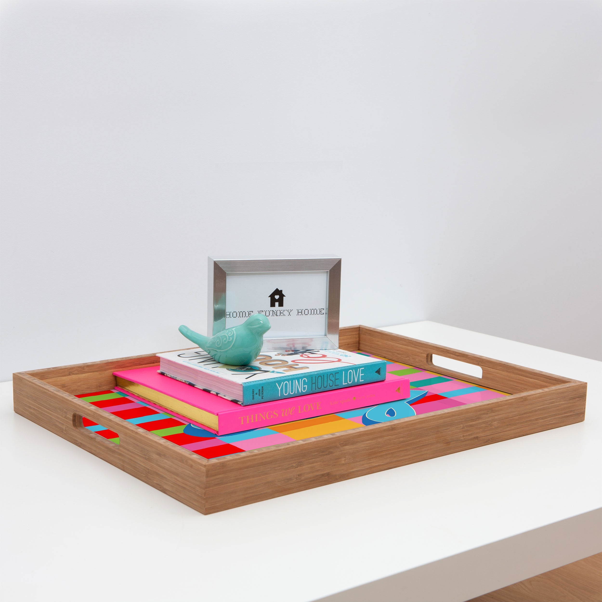 Seta Zakian Stripe Hype Joy Rectangular Tray