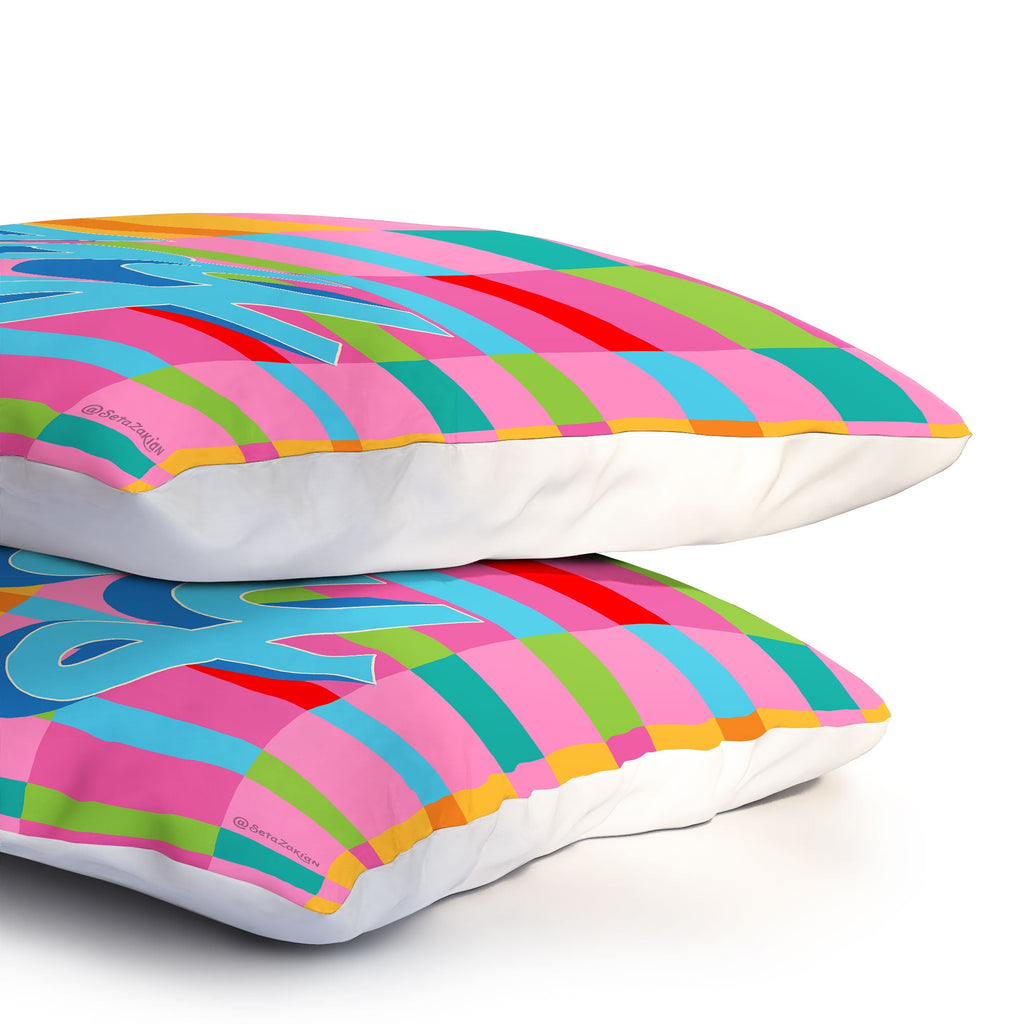 Seta Zakian Stripe Hype Joy Pillow Shams