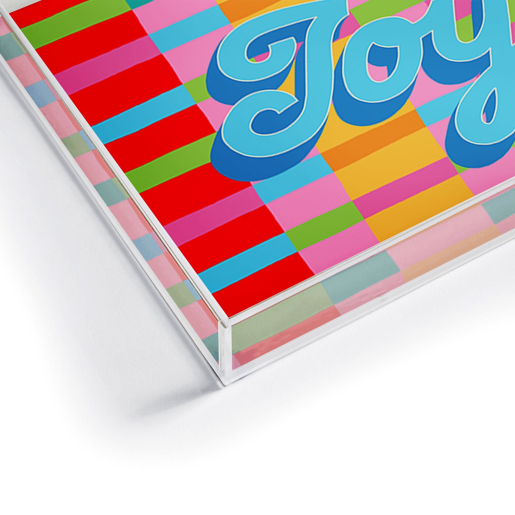 Seta Zakian Stripe Hype Joy Acrylic Tray