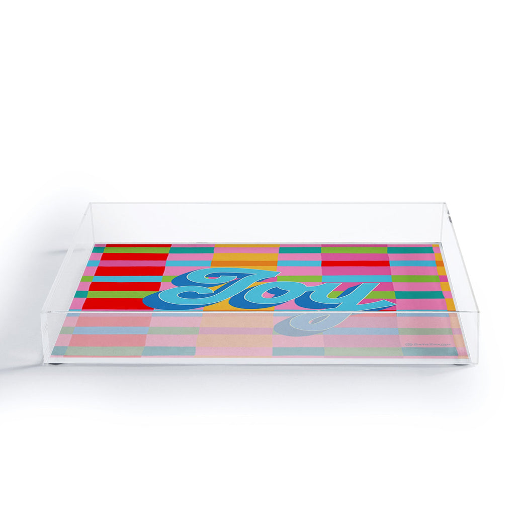 Seta Zakian Stripe Hype Joy Acrylic Tray