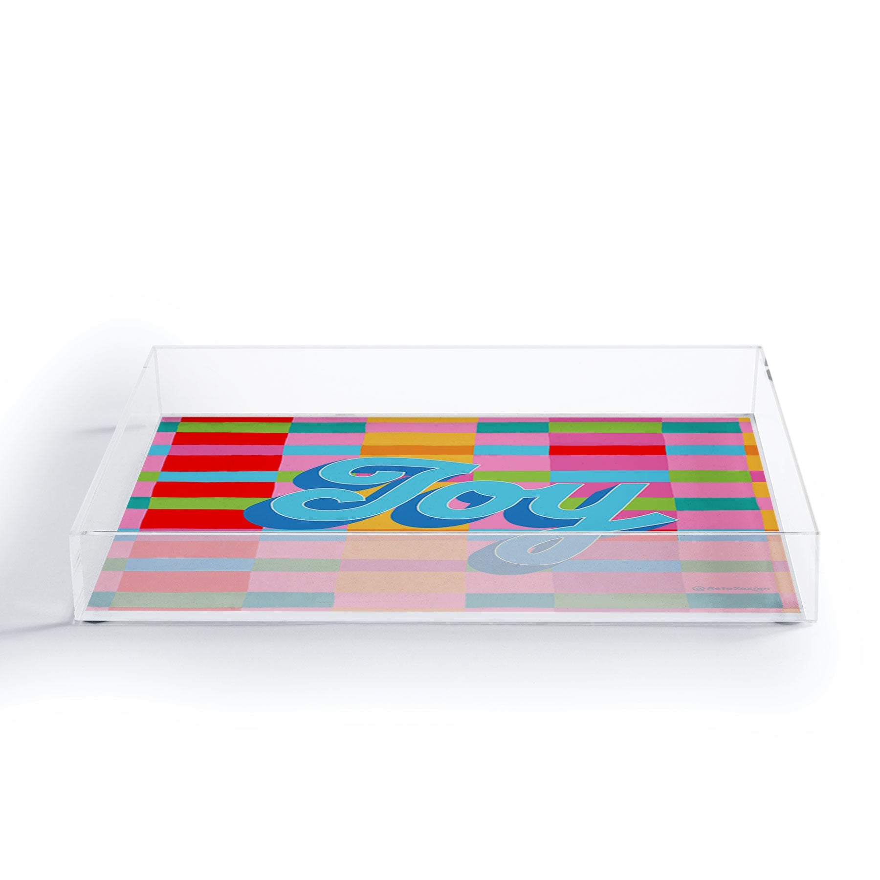 Seta Zakian Stripe Hype Joy Acrylic Tray