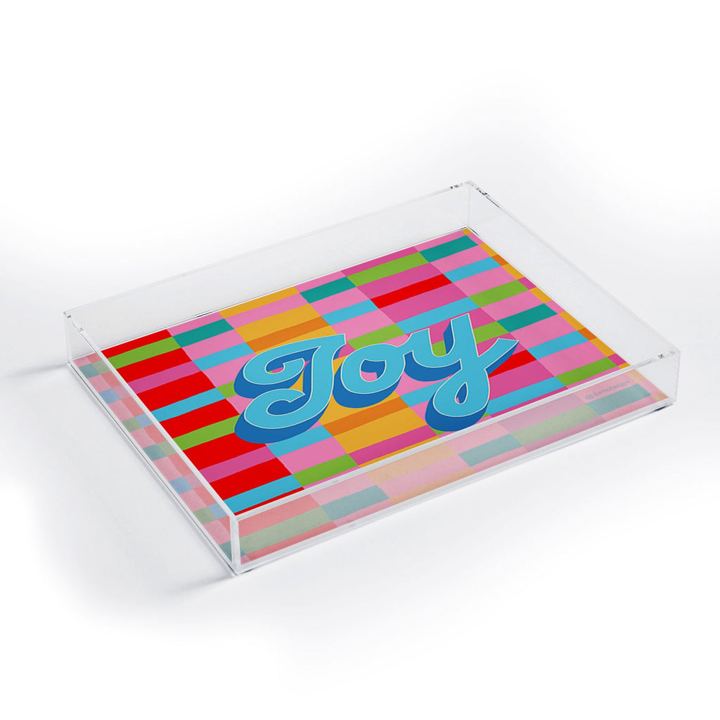 Seta Zakian Stripe Hype Joy Acrylic Tray