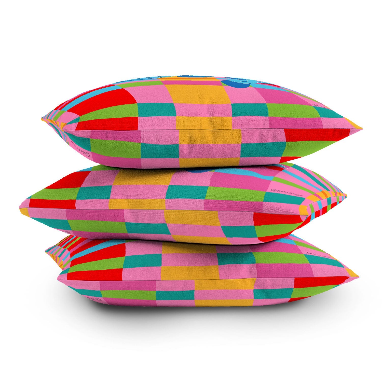 Seta Zakian Stripe Hype Joy Outdoor Throw Pillow