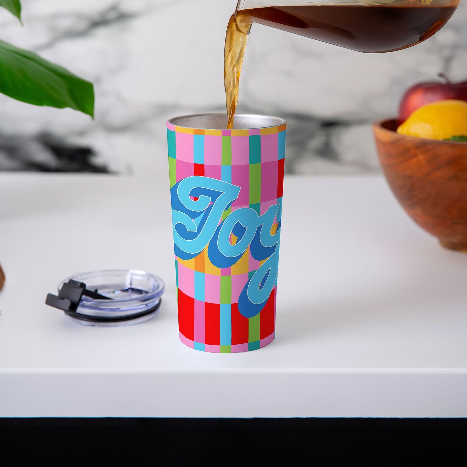 Seta Zakian Stripe Hype Joy Travel Mug