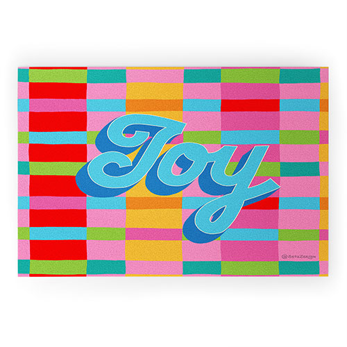 Seta Zakian Stripe Hype Joy Welcome Mat
