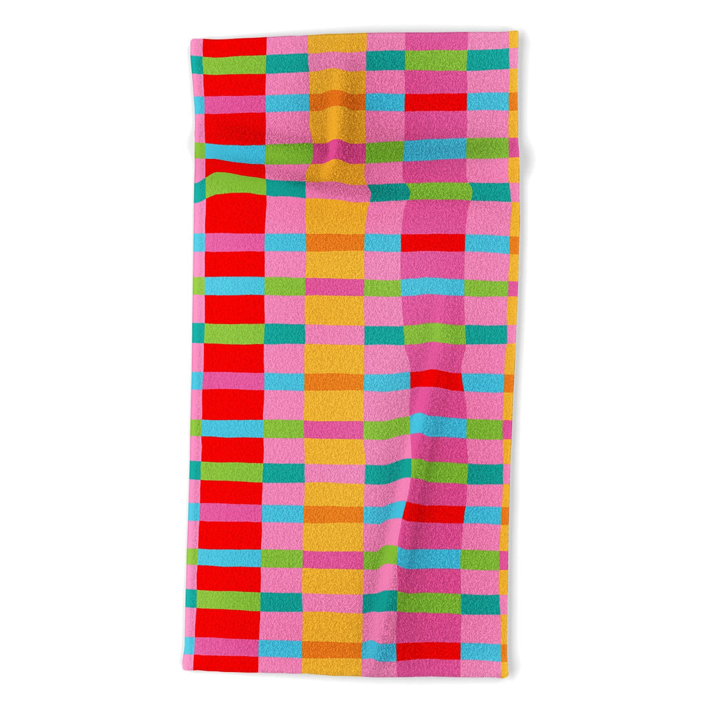 Seta Zakian Stripe Hype Joy Beach Towel