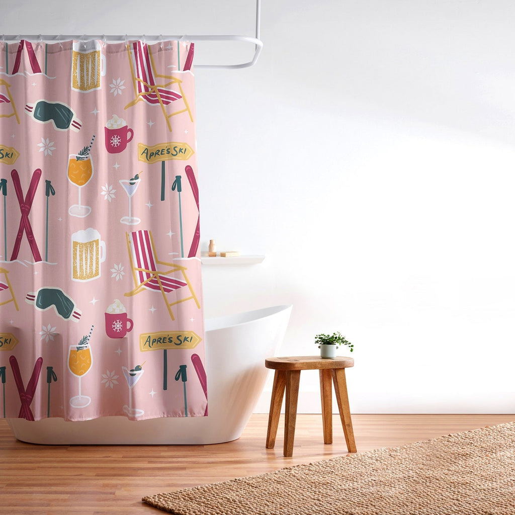 Design by Spark Apres Ski Holiday Shower Curtain