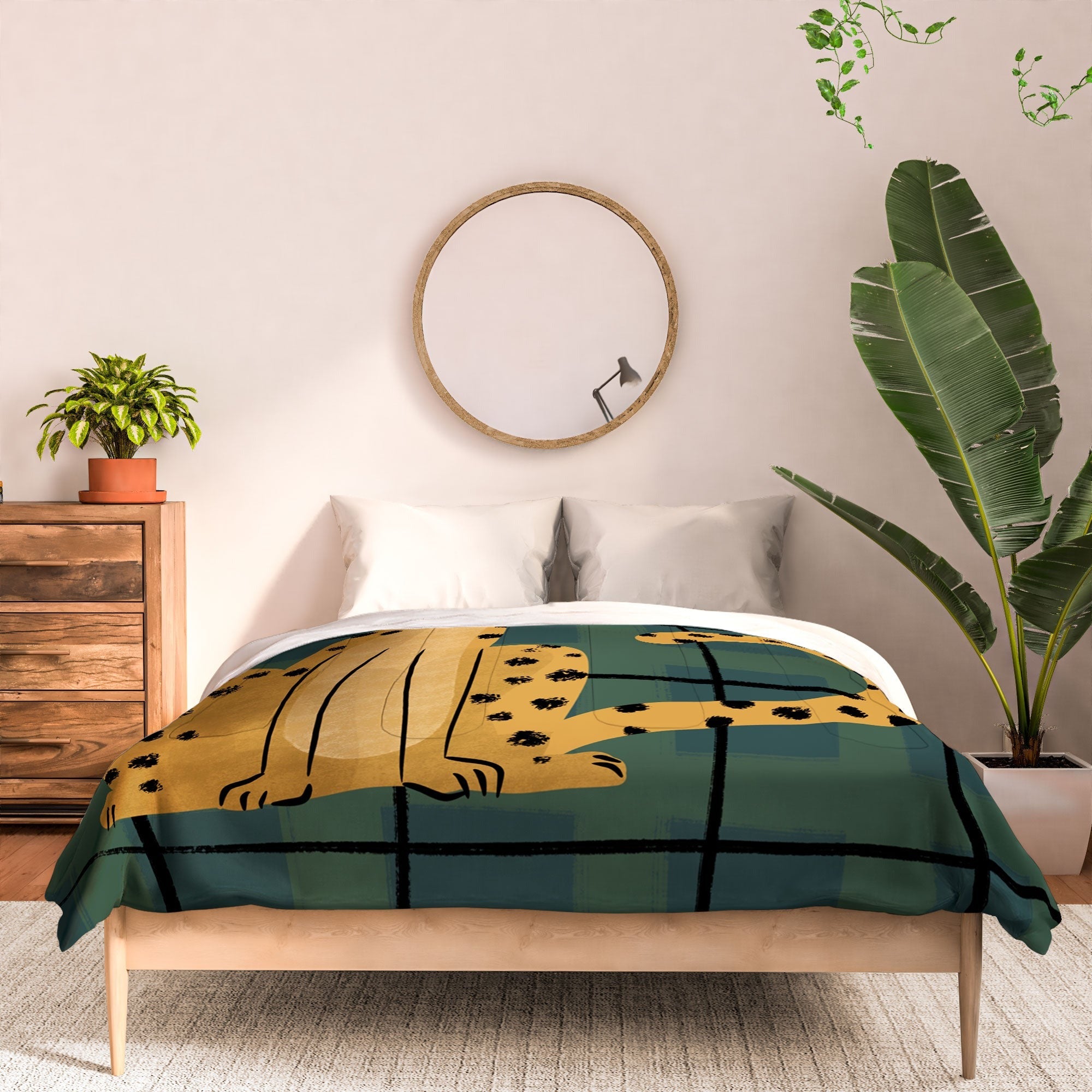 Design by Spark Cheetah Cool Cat Comforter
