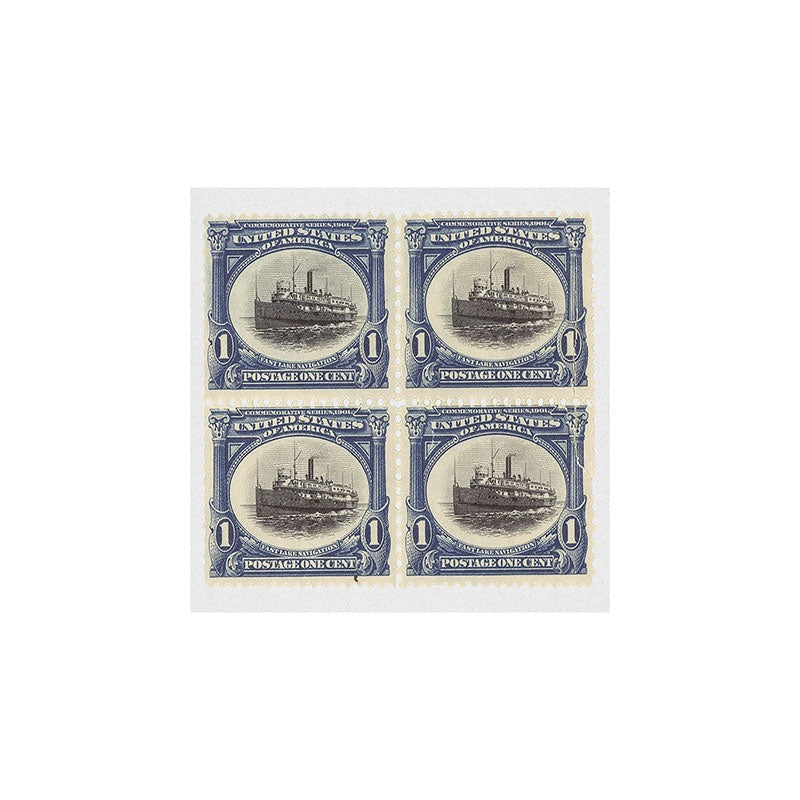 DENY Designs 1901 1c Fast Lake Navigation Stamps Art Print