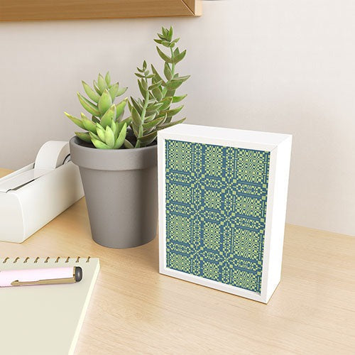 Marta Barragan Camarasa Nostalgic Grid Design Framed Mini Art Print