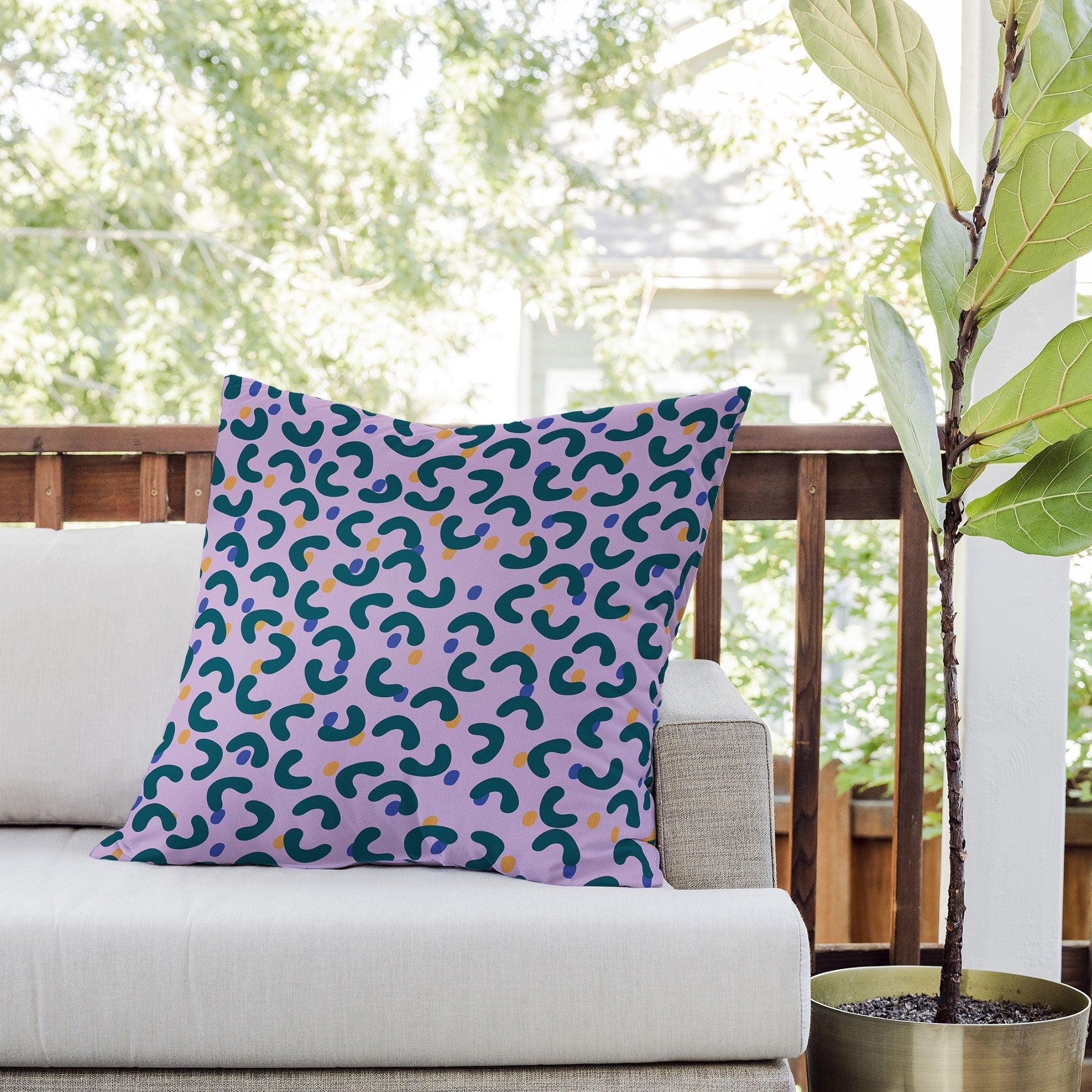 Camilla Foss Pebbles Mix Outdoor Throw Pillow