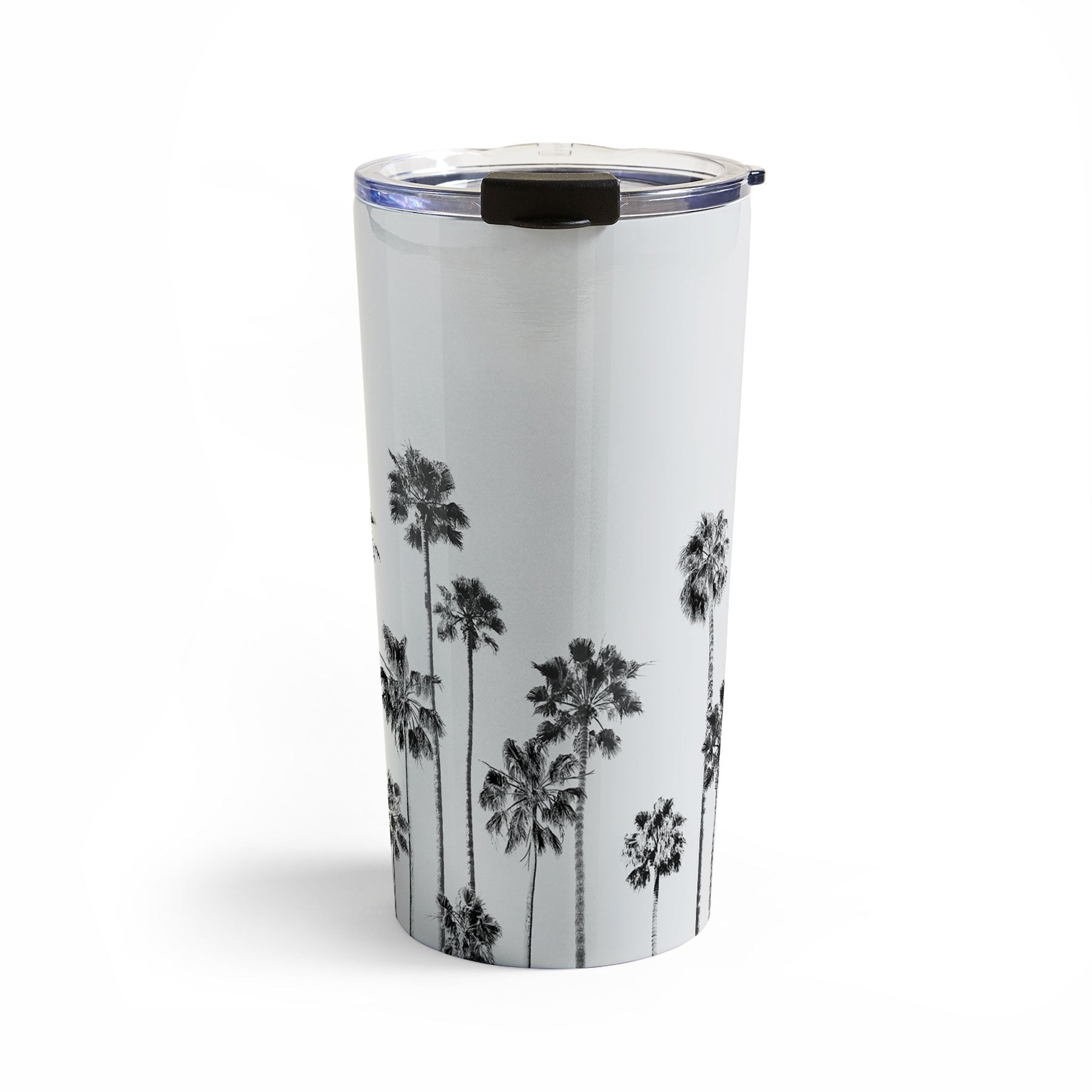 Gal Design Black And White Palms Travel Mug