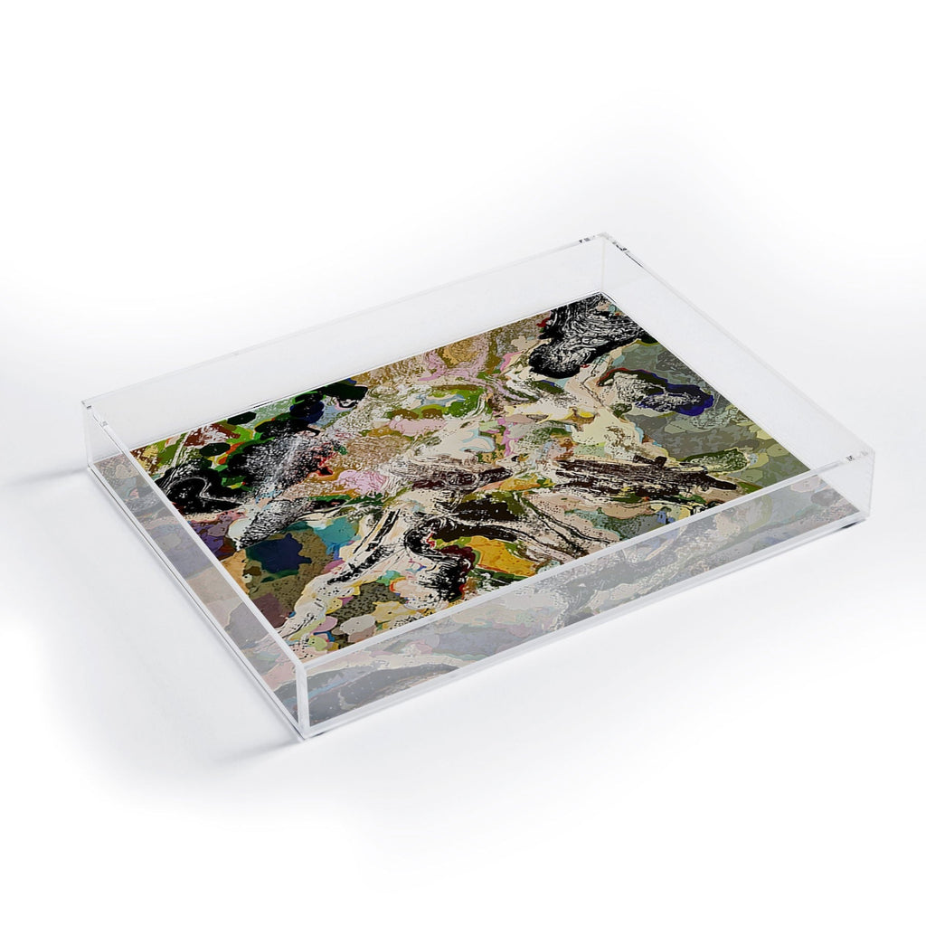 83 Oranges Echoes Beneath the Surface Acrylic Tray