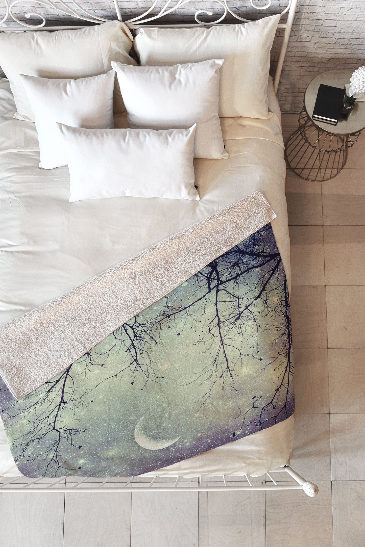 Shannon Clark Diamonds In The Sky Fleece Throw Blanket