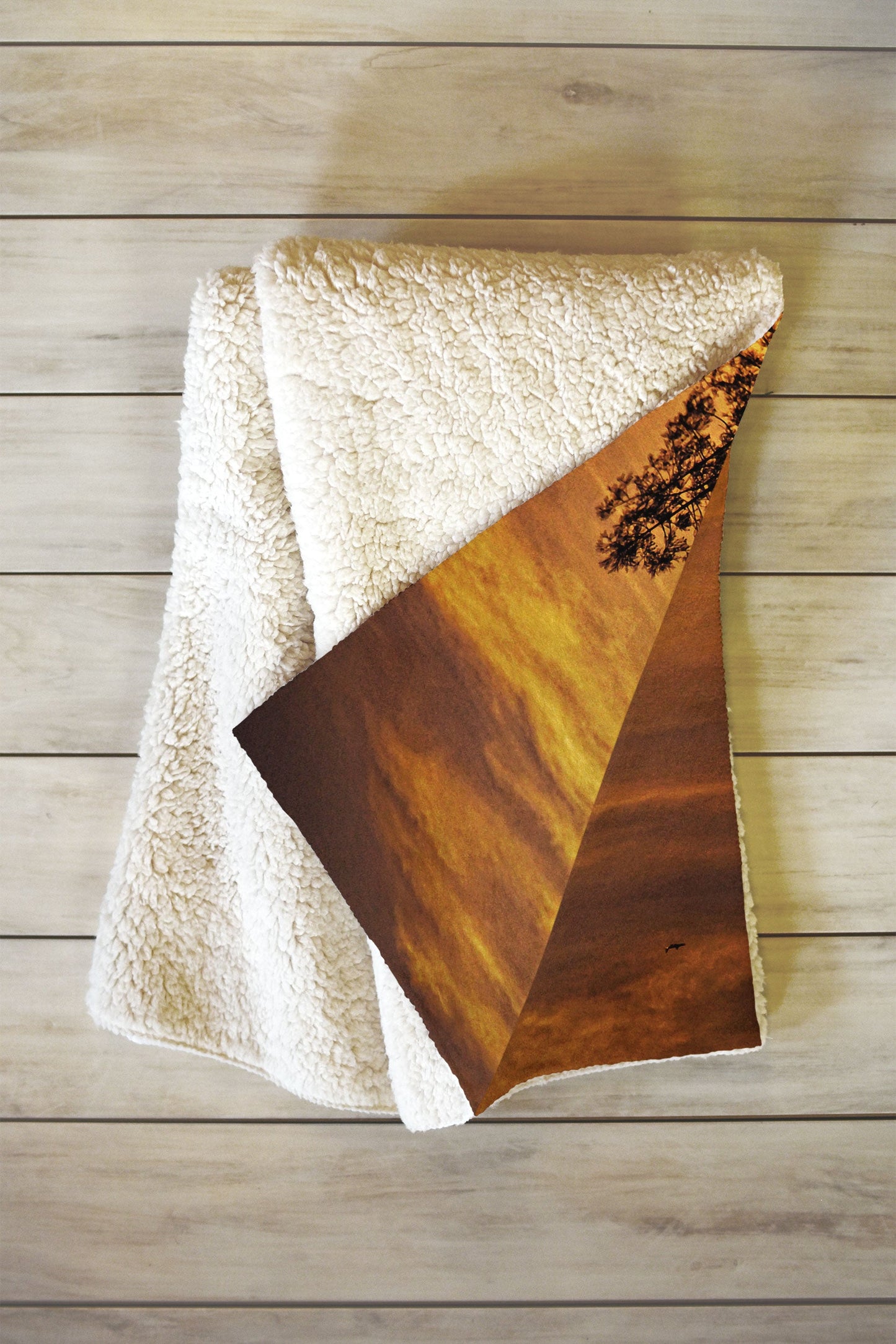 Shannon Clark October Moon Fleece Throw Blanket