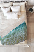 Shannon Clark Ombre Sea Fleece Throw Blanket
