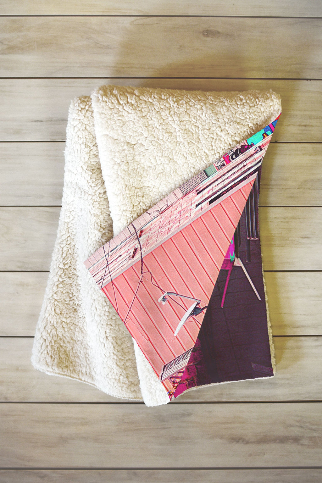 Shannon Clark Paint It Pink Fleece Throw Blanket