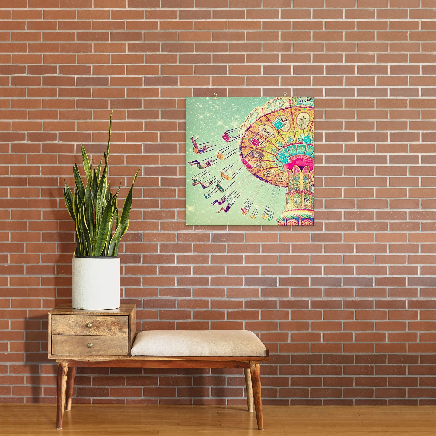 Shannon Clark Swinging Through Stars Art Print