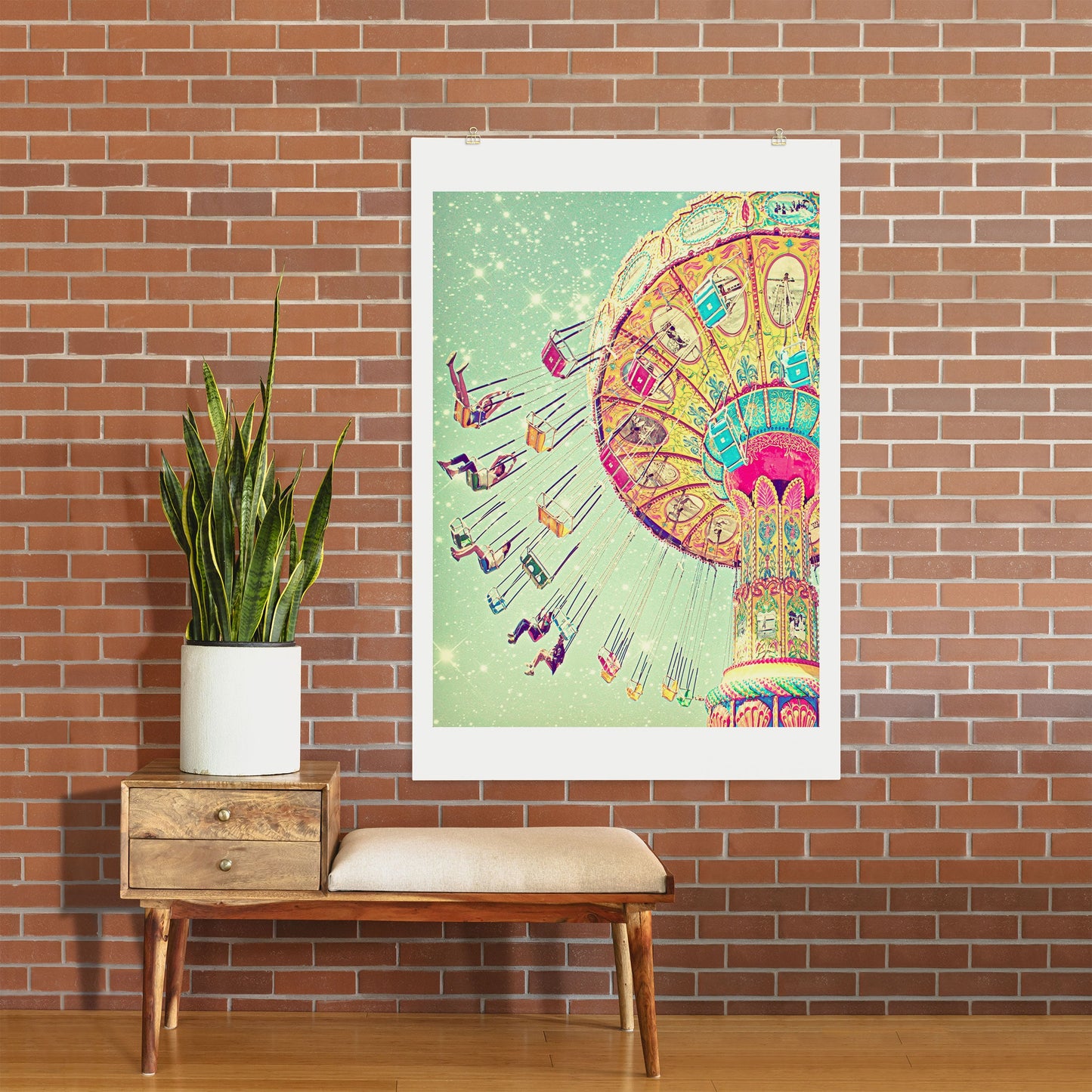 Shannon Clark Swinging Through Stars Art Print
