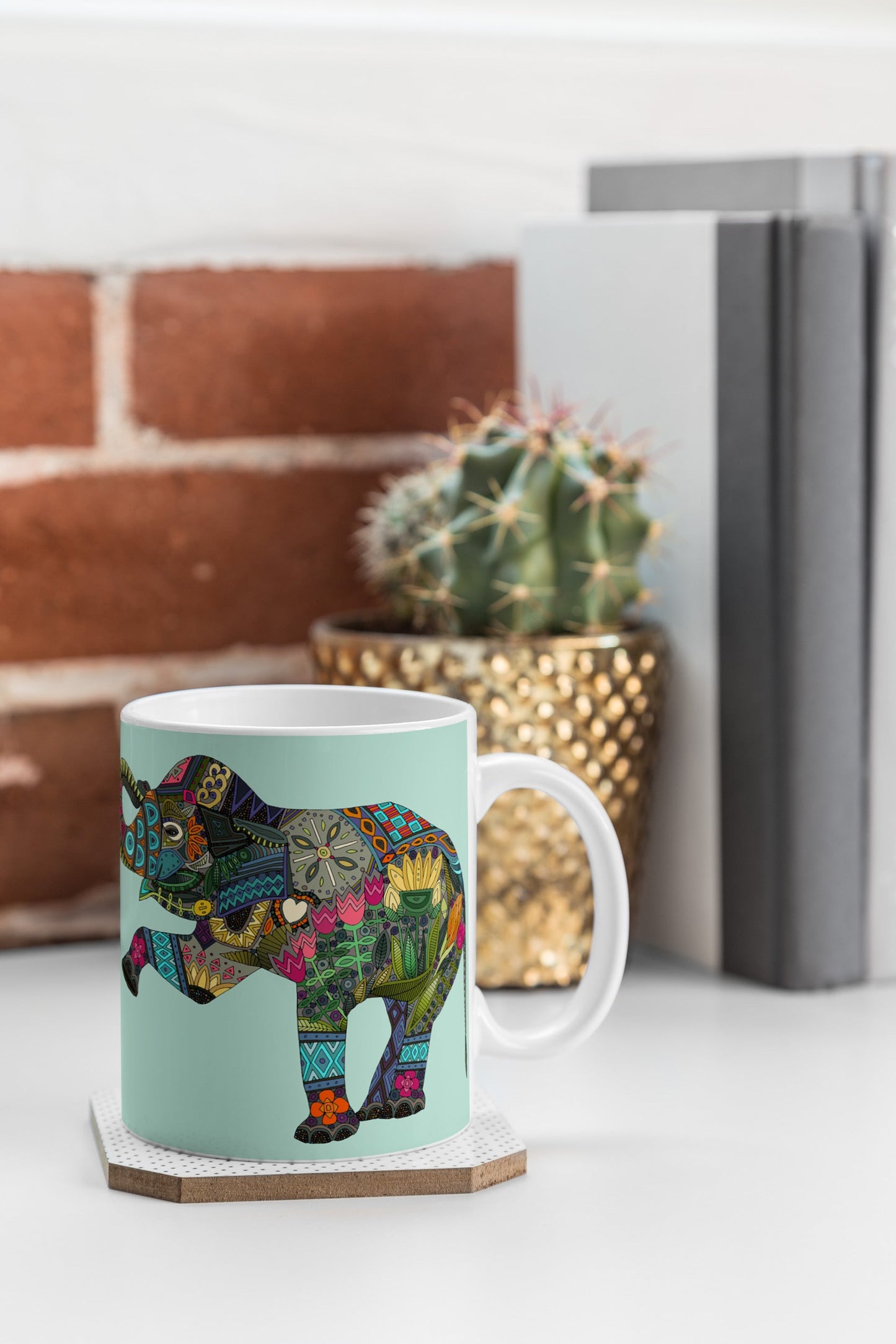 Sharon Turner asian elephant Coffee Mug