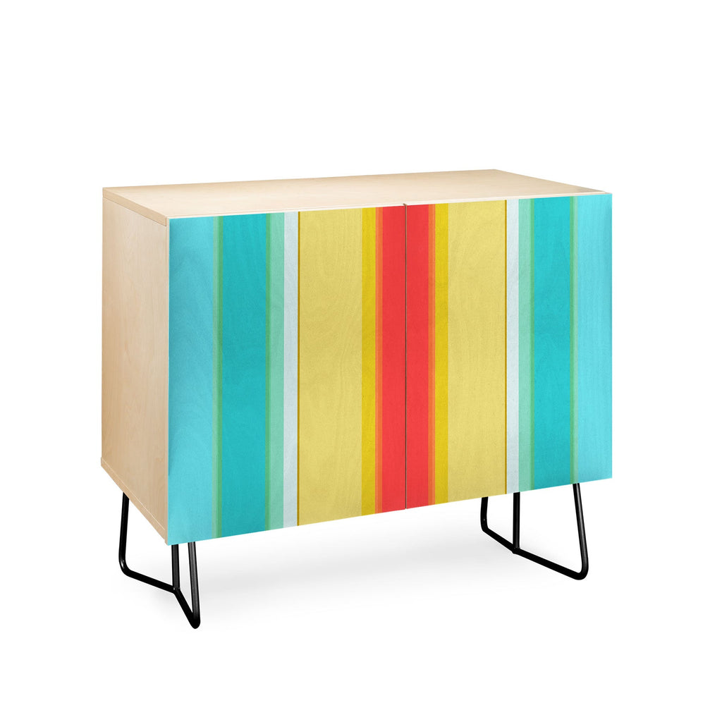 Sharon Turner deckchair stripe Credenza