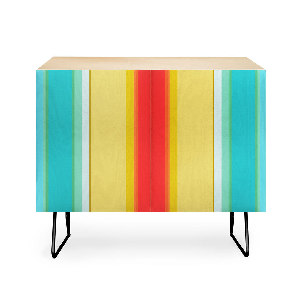 Sharon Turner deckchair stripe Credenza